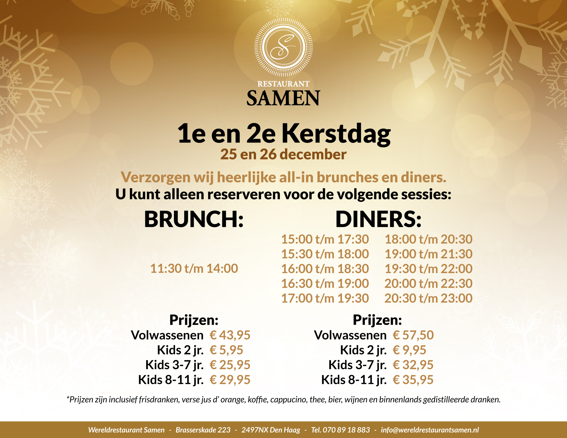 Wereld Restaurant Samen Kerst